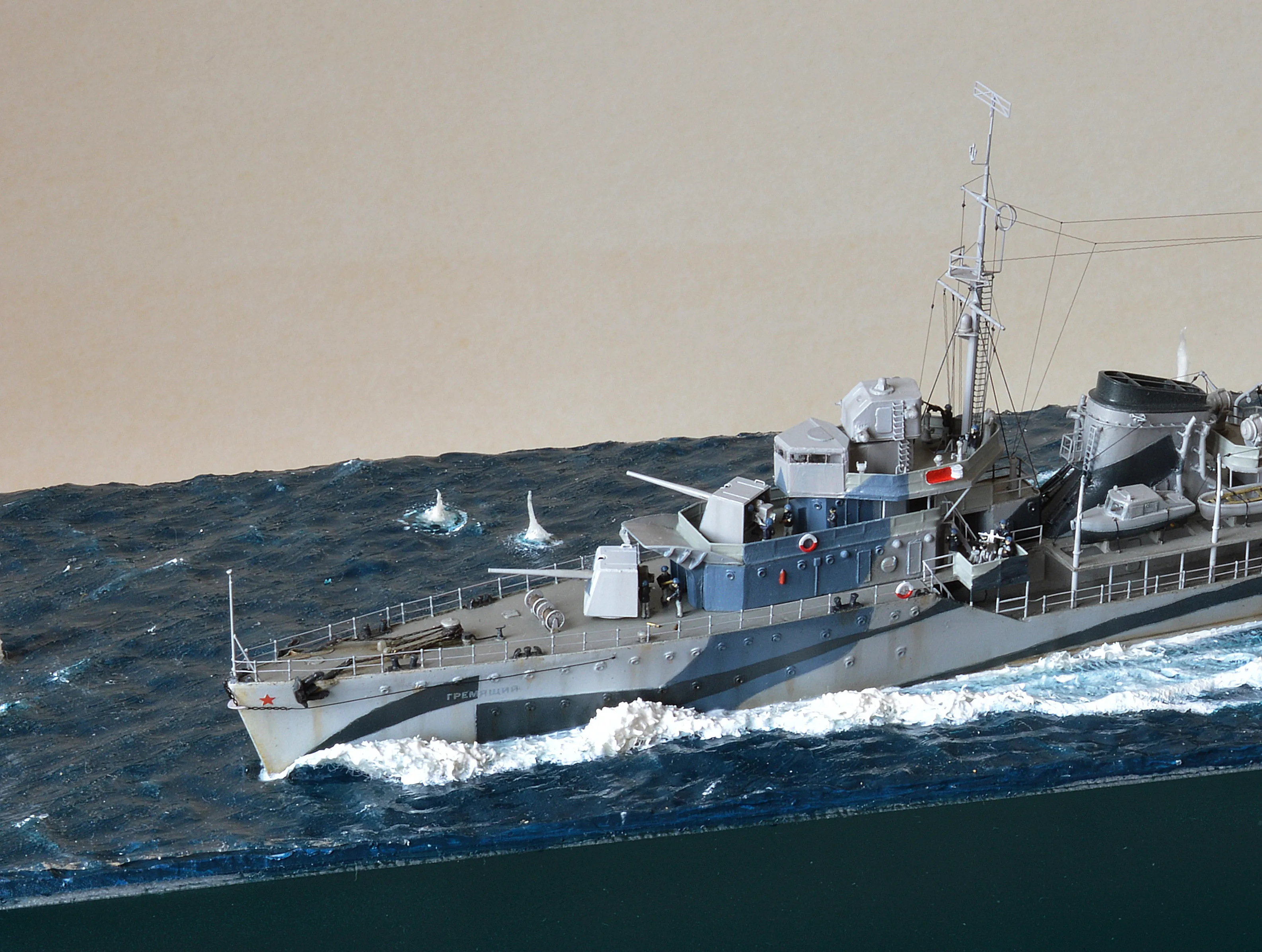 Модель корабля Диорама "Североморцы" - Верфь на Столе