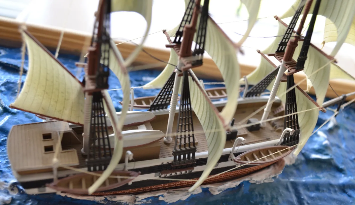 Модель корабля "Нью Бедфорд" - Верфь на Столе