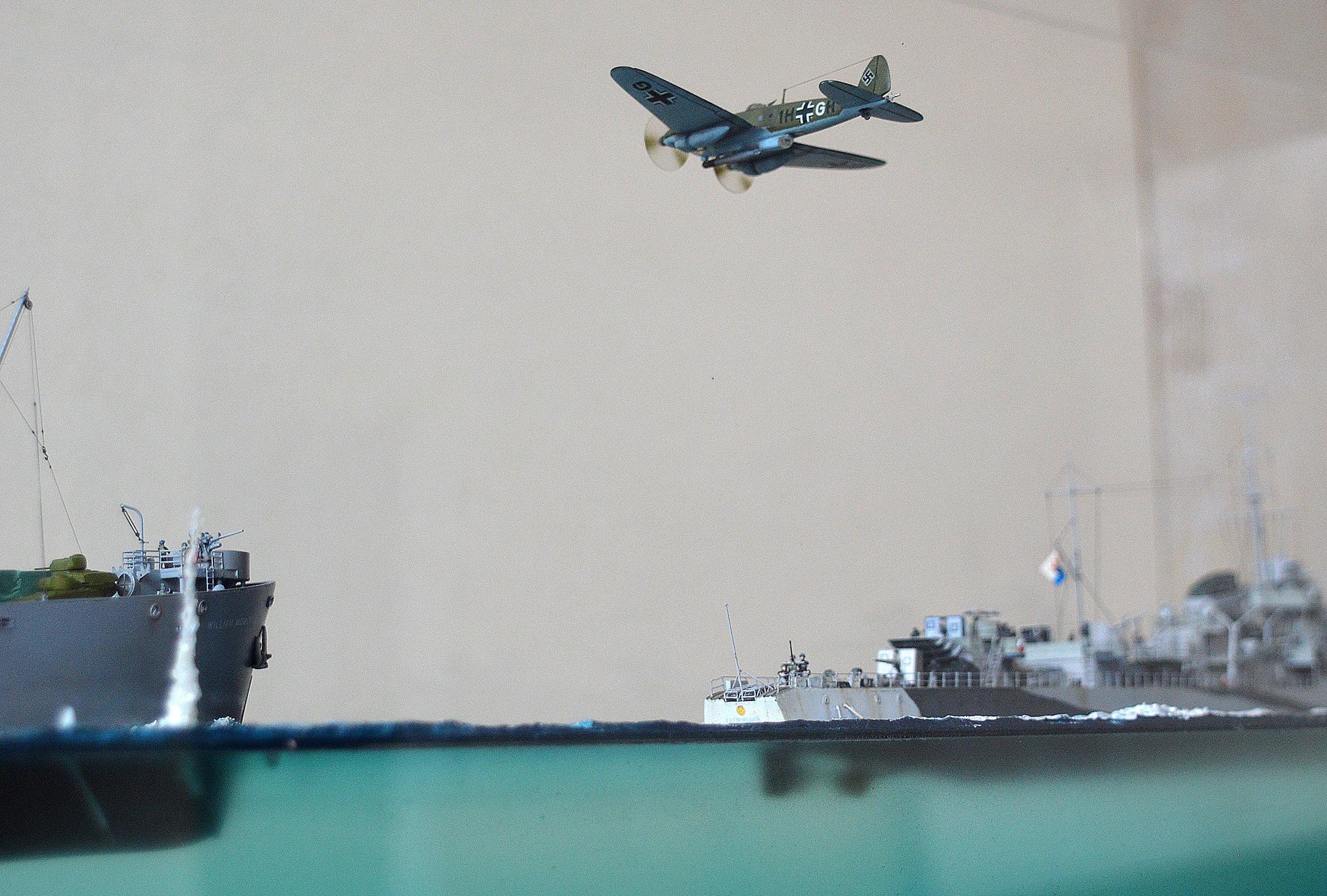 Модель корабля Диорама "Североморцы" - Верфь на Столе