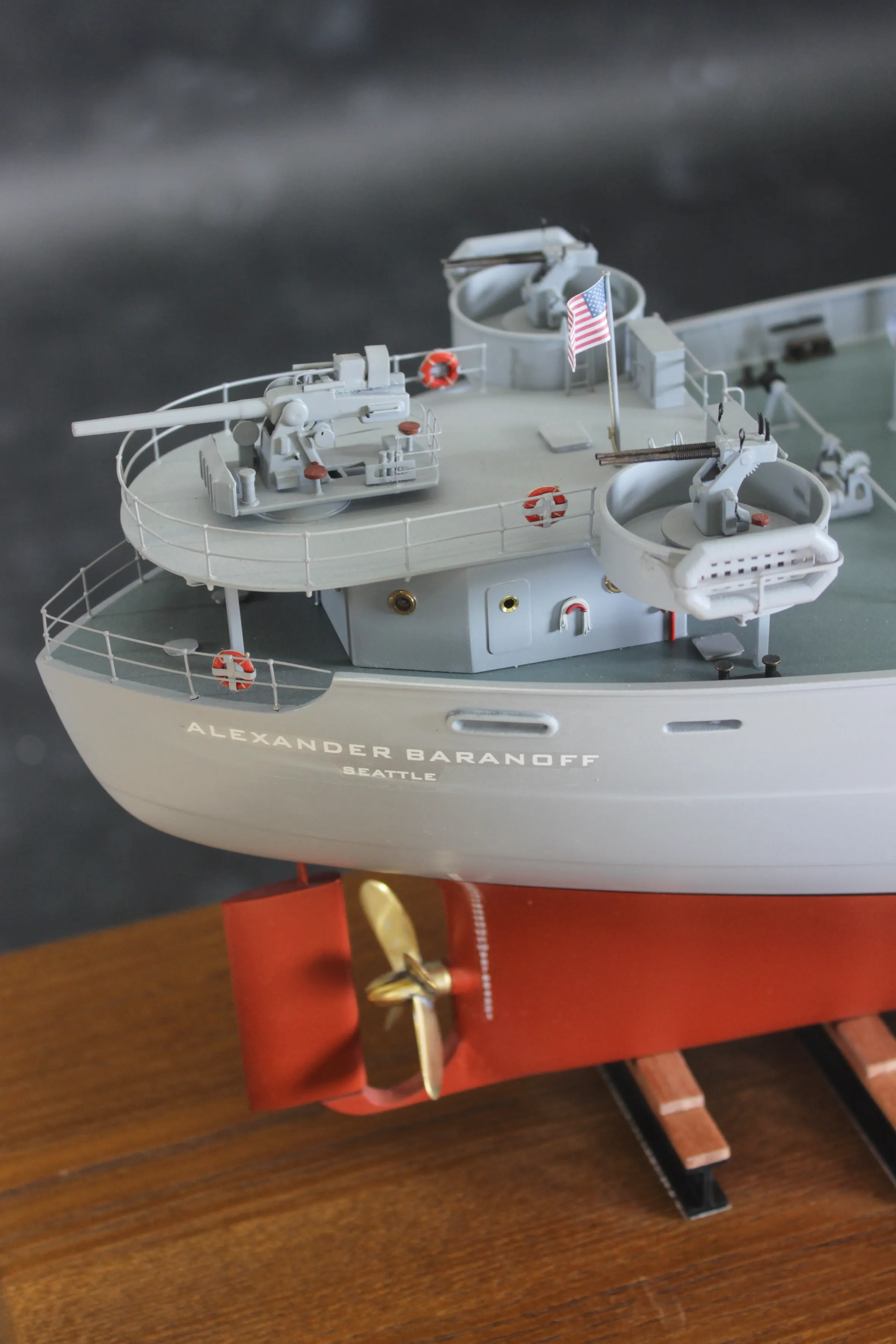 Модель корабля    Транспорт типа "Либерти"  - "Александр Баранов" 1943 г. - Верфь на Столе