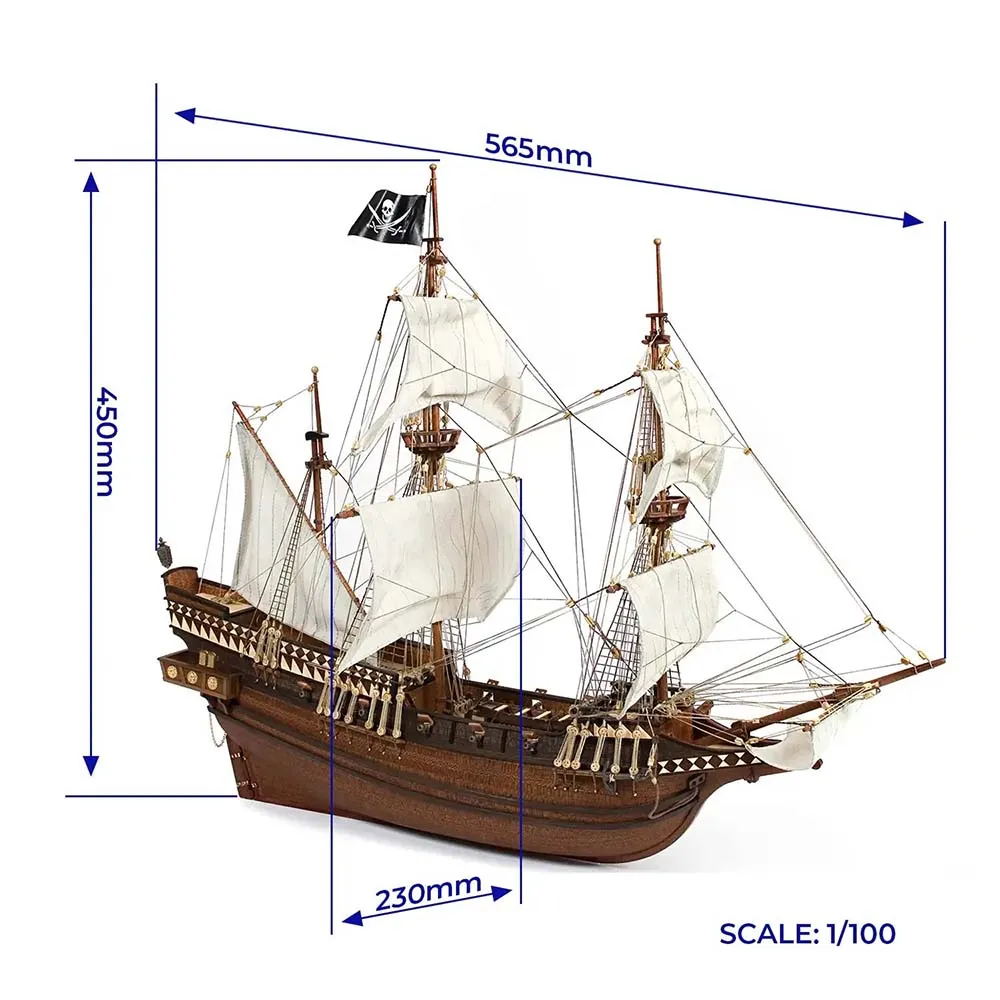 Галеон Buccaneer + (Полный набор инструментов, клея и краски) Галеон Buccaneer + (Полный набор инструментов, клея и краски)