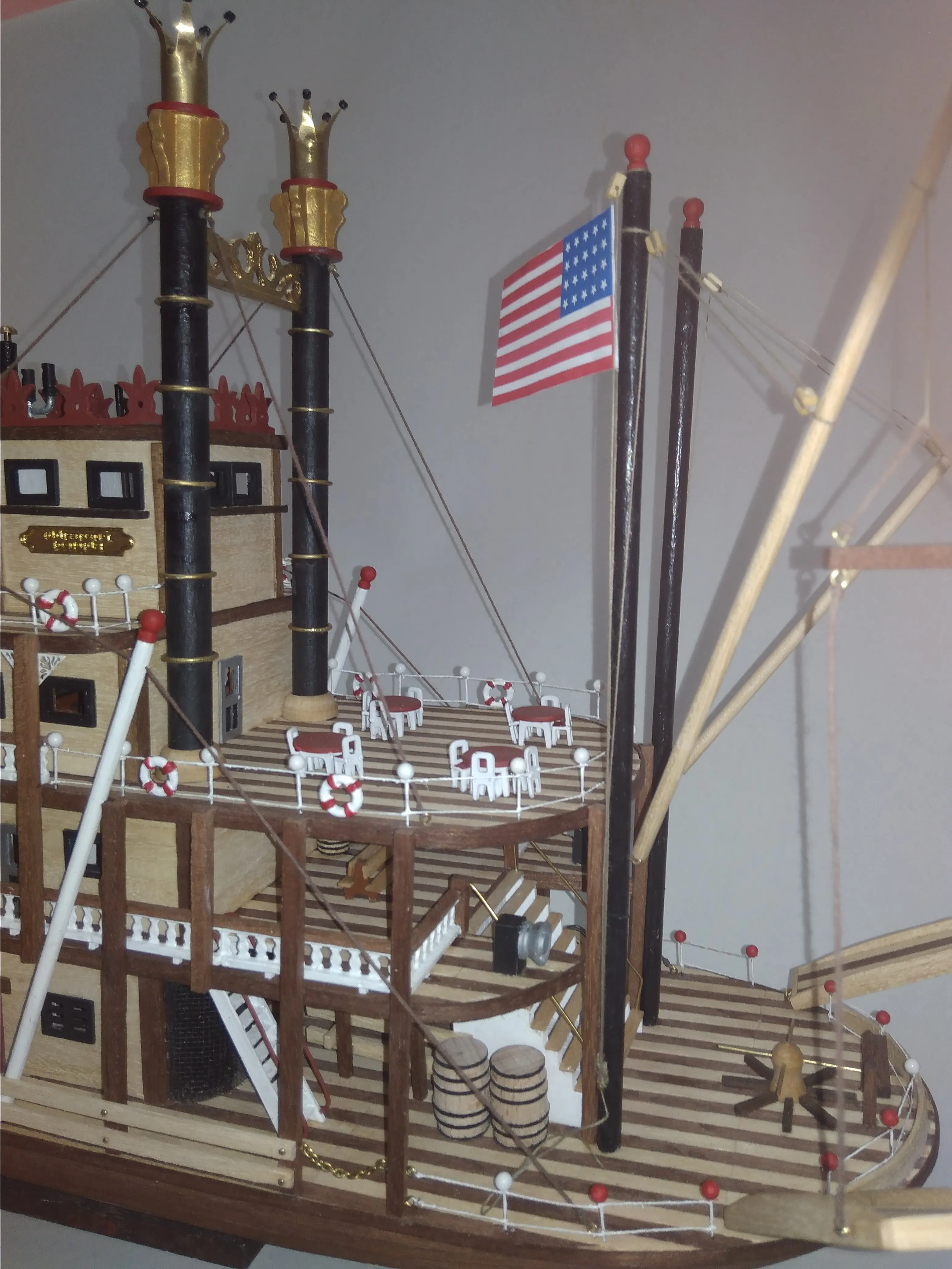 Модель корабля Колесный пароход "MISSISSIPPI" - Верфь на Столе