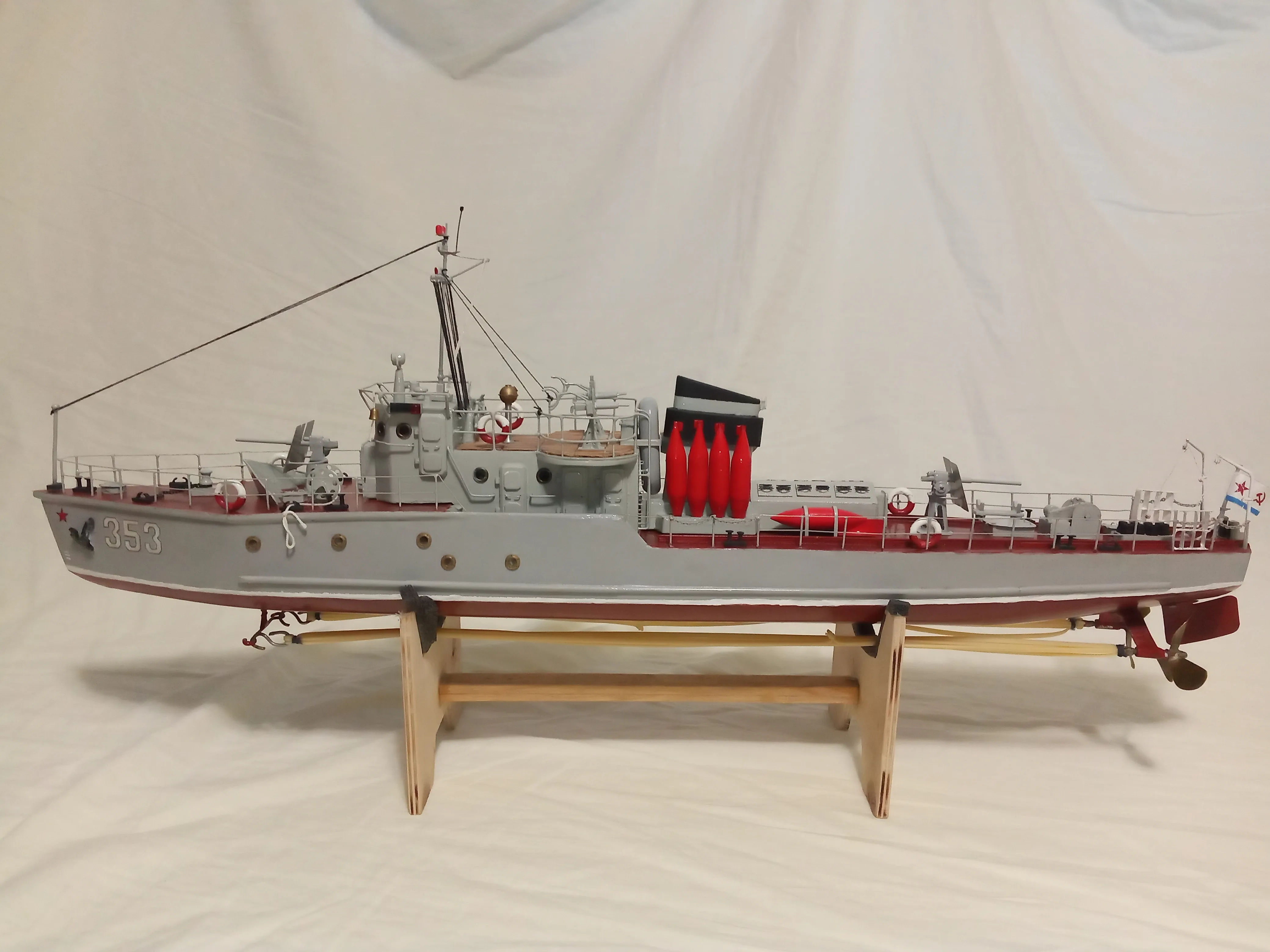 Модель корабля Морской катер-тральщик (Ленинградский проект) - Верфь на Столе