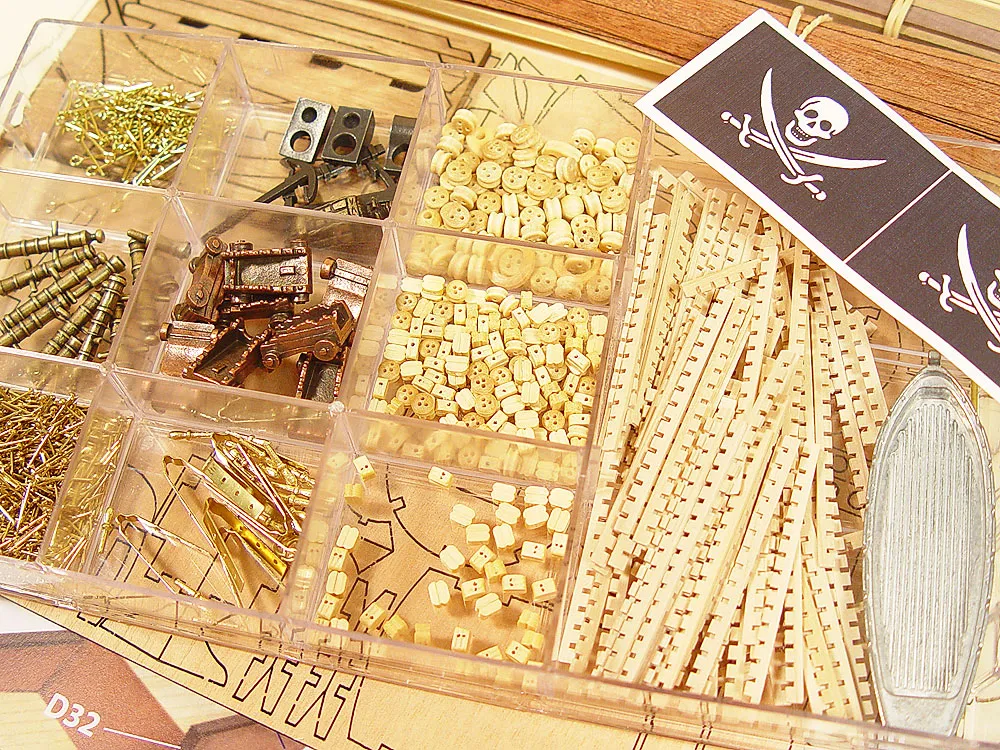 Галеон Buccaneer + (Полный набор инструментов, клея и краски) Галеон Buccaneer + (Полный набор инструментов, клея и краски)