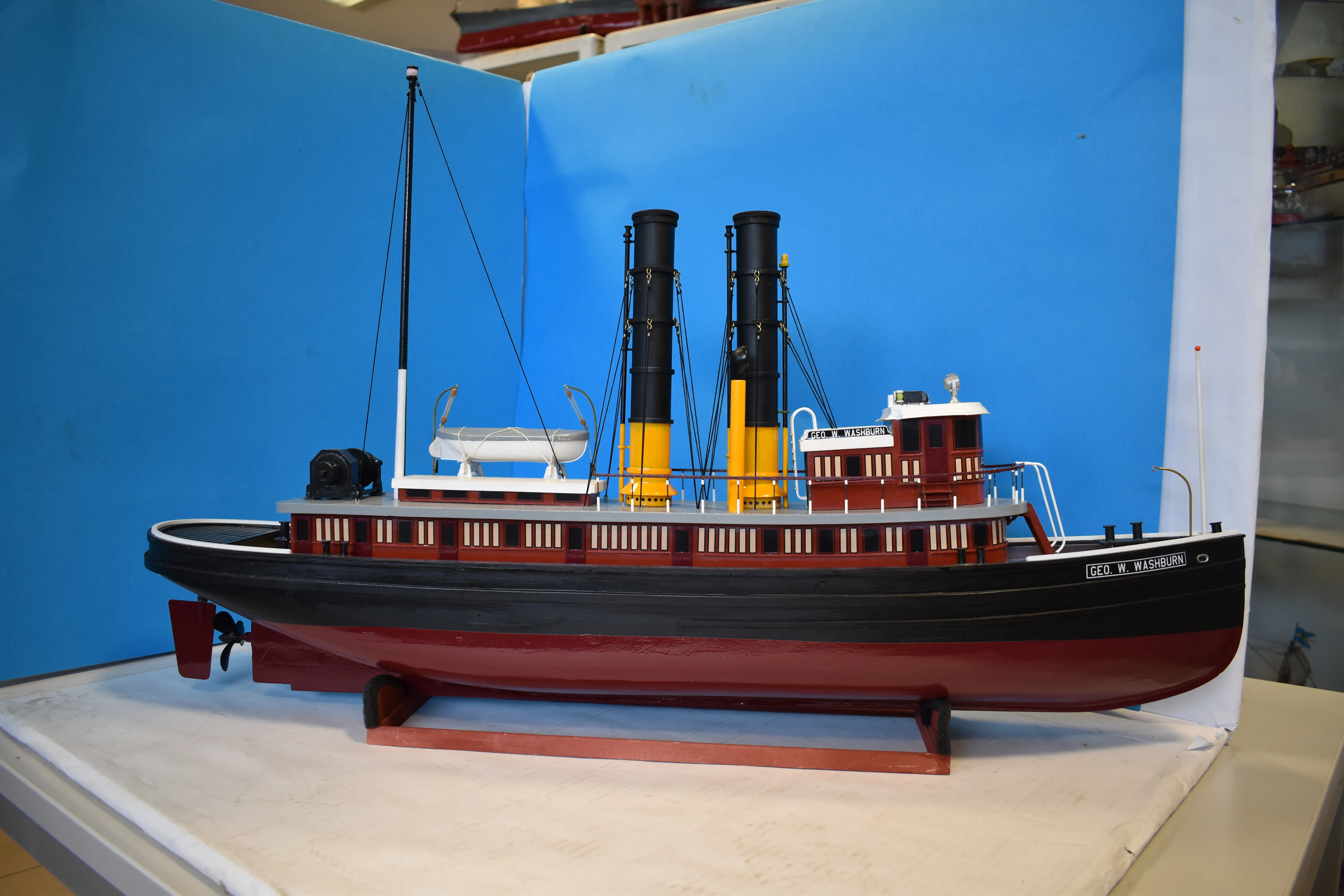 Модель корабля Буксир "Geo. W. Washburn" - Верфь на Столе