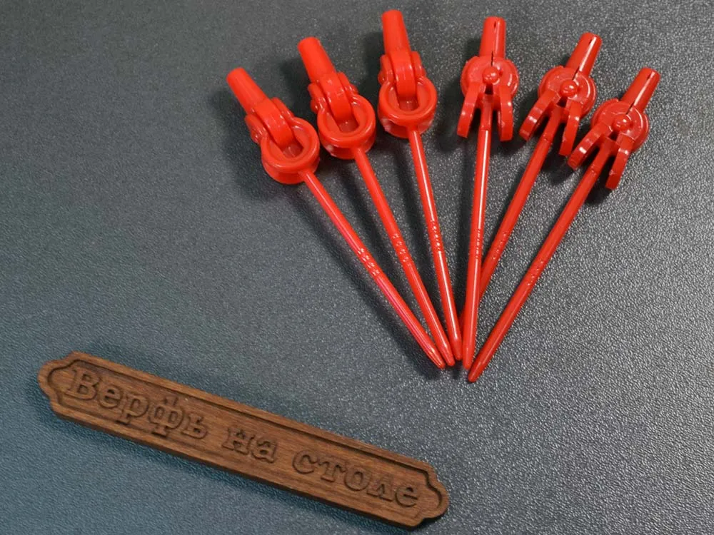 Держатель для окрашиваевых деталей, прищепка малая, 6 шт./уп.