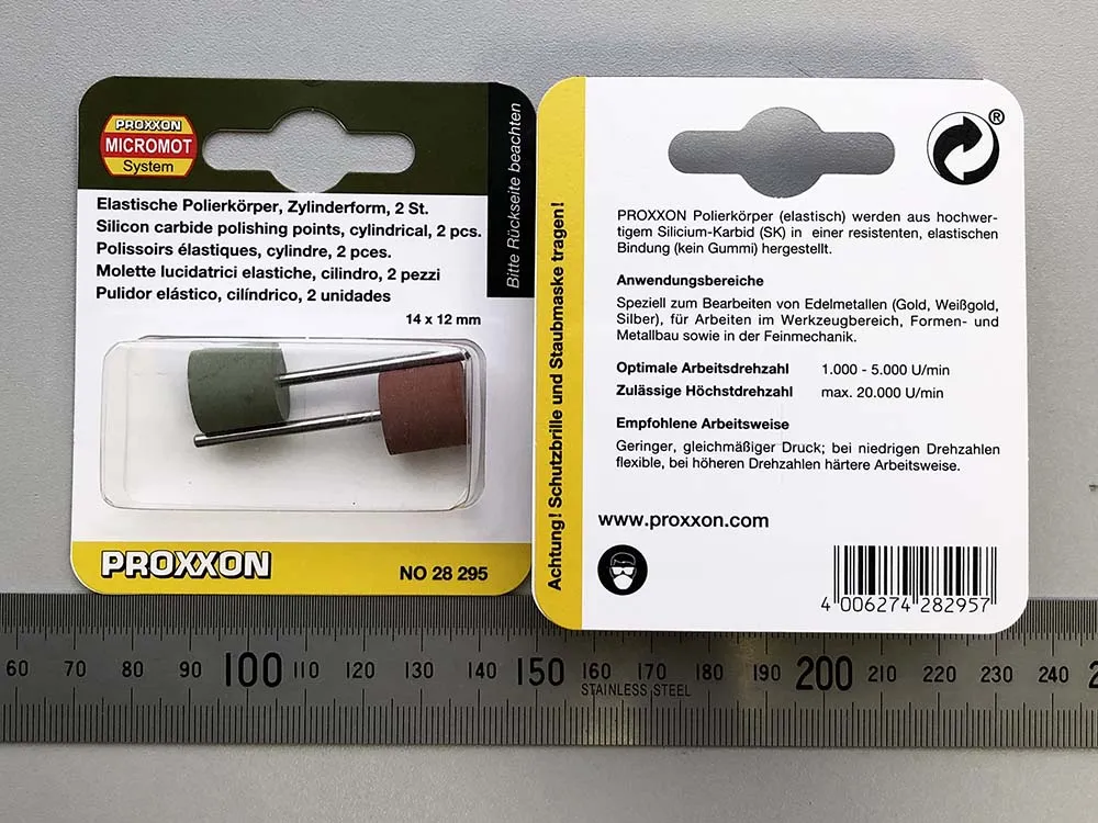 Эластичные полировальные цилиндры Proxxon, 2 шт