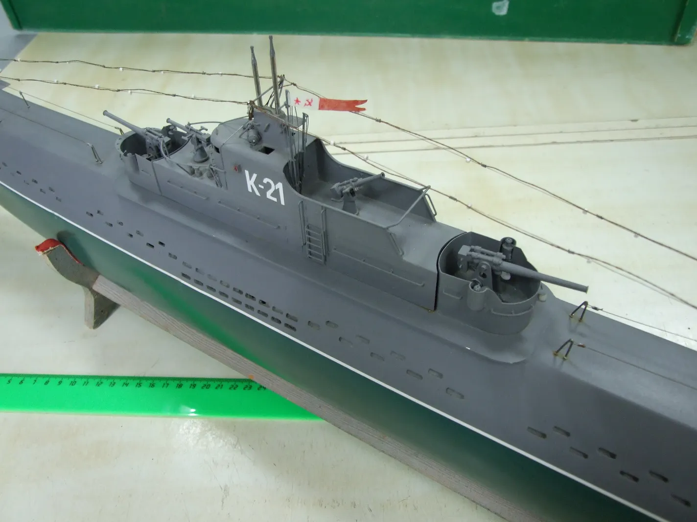 Модель корабля Крейсерская подводная лодка К-21 - Верфь на Столе