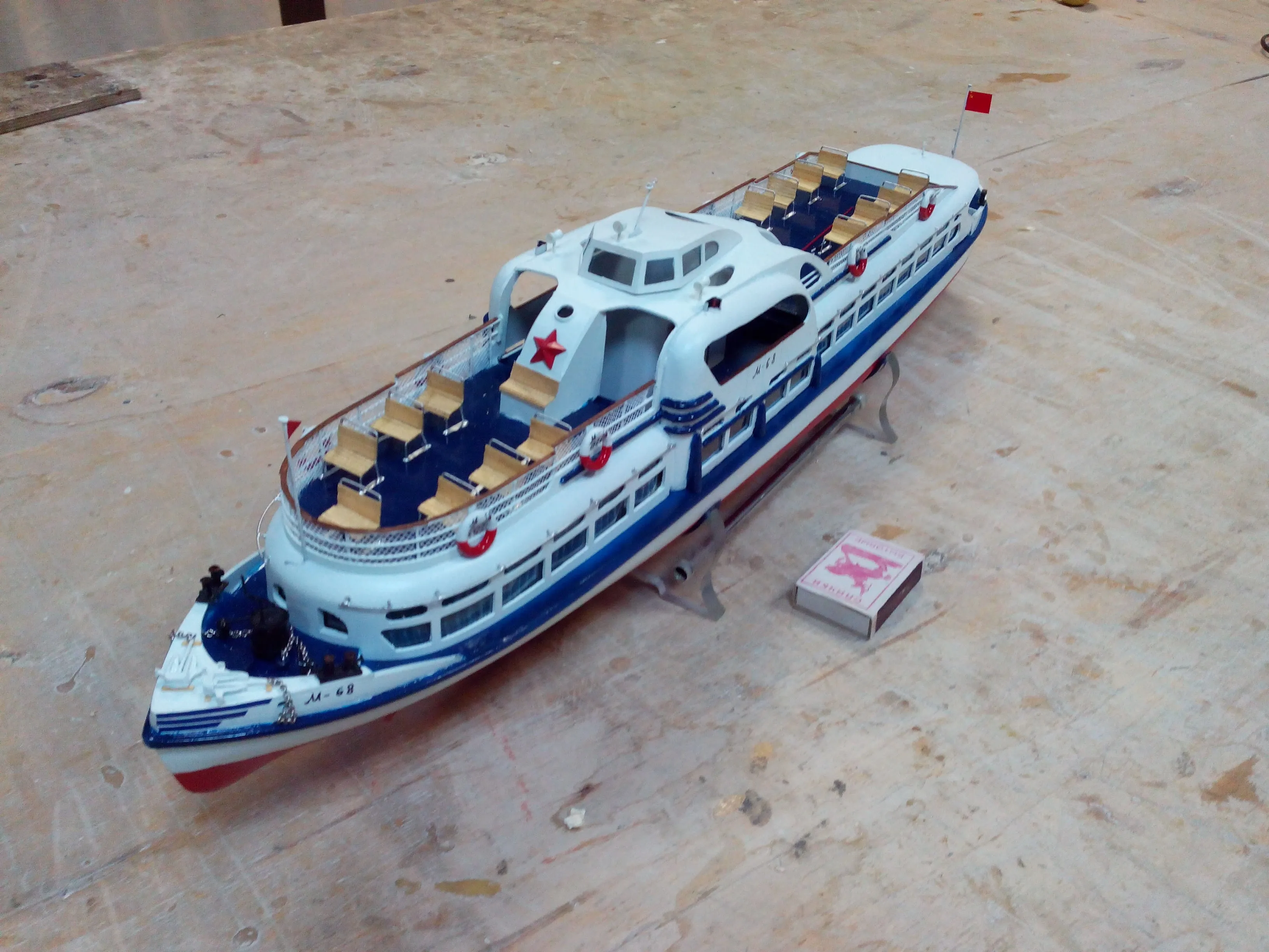 Модель корабля Речной трамвайчик типа "Москвич" - Верфь на Столе