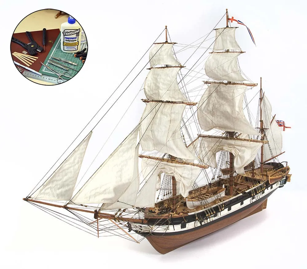 Барк HMS Beagle + (Полный набор инструментов, клея и краски)