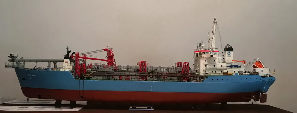Модель корабля dredger "Josef Möbius" - Верфь на Столе