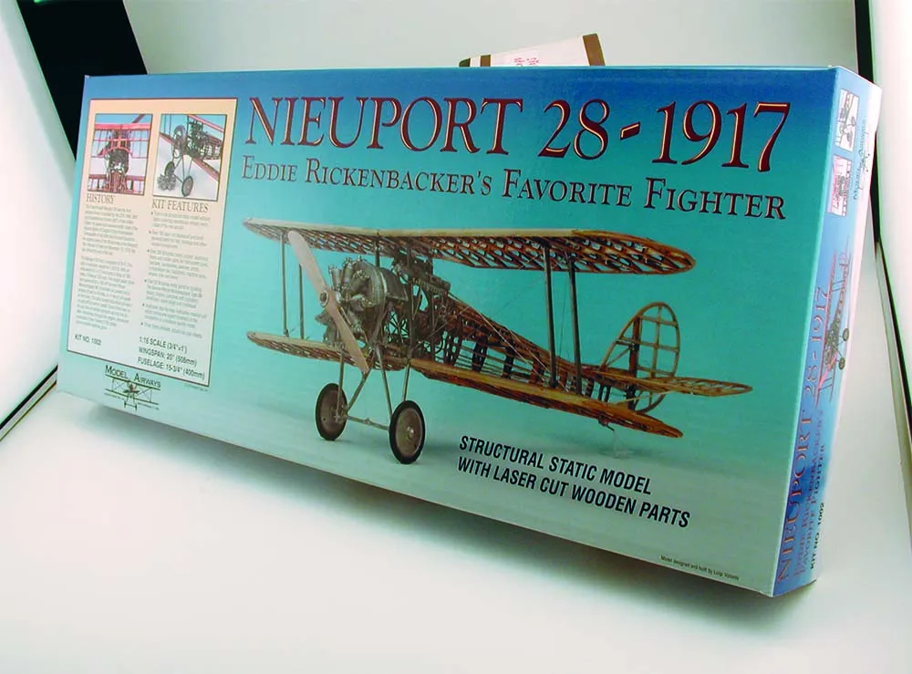 Деревянная модель самолета Биплан Nieuport 28 Деревянная модель самолета Биплан Nieuport 28