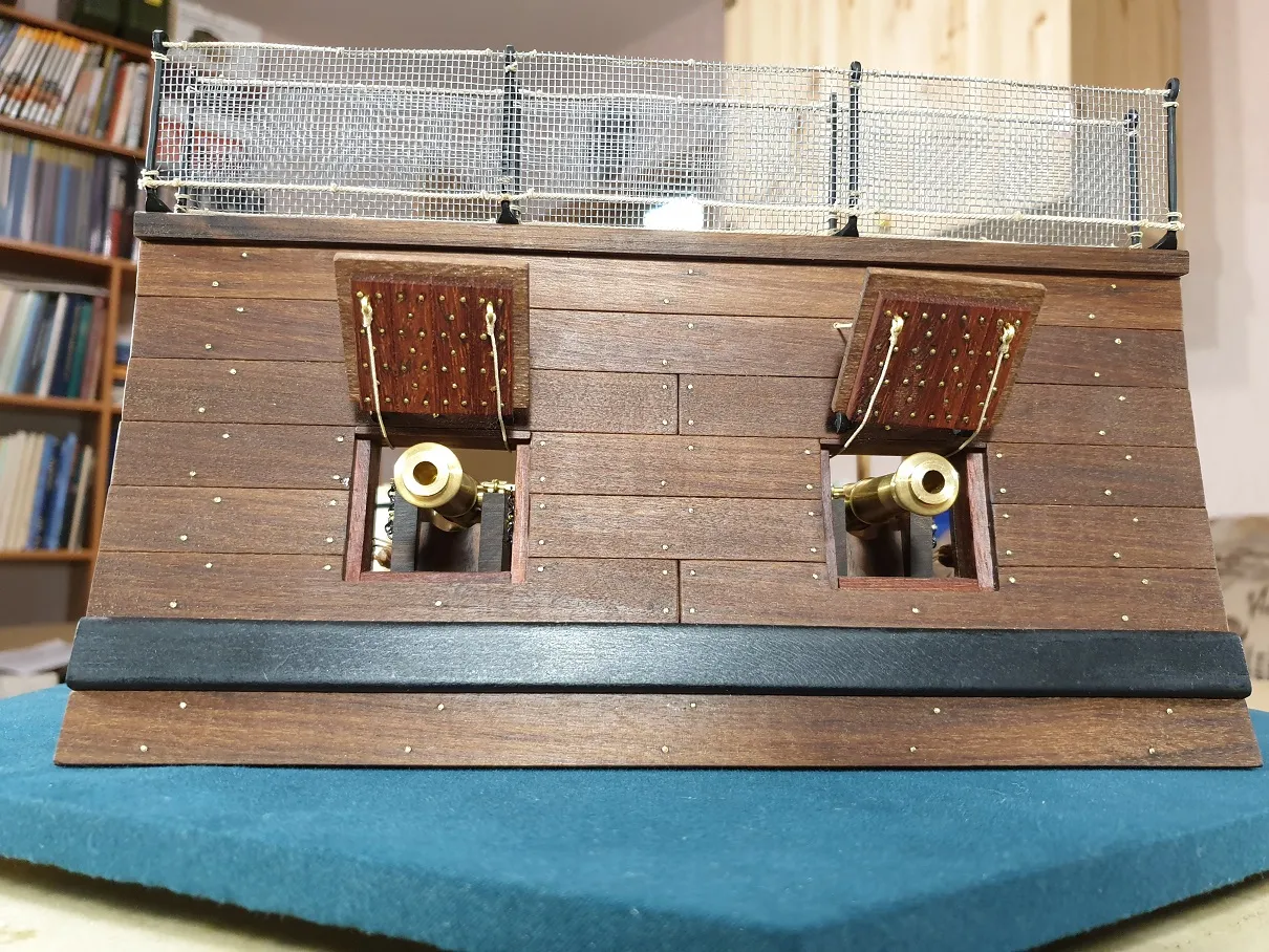 Модель корабля Фрагмент орудийной палубы - Верфь на Столе