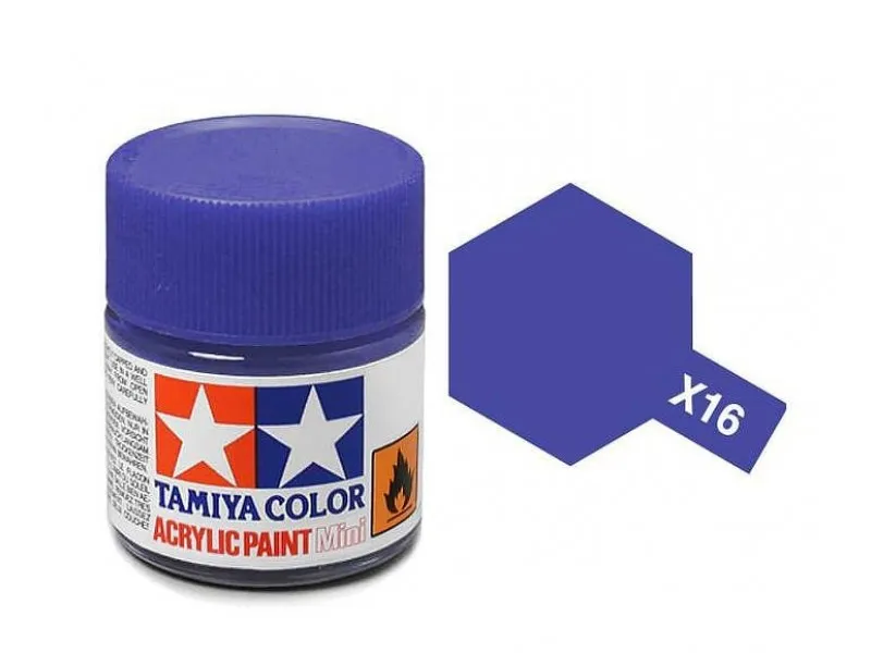 Краска Tamiya фиолетовая глянцевая, X16 Purple, 10 мл