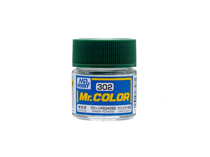 Краска Mr Color, зеленая FS34092, полуматовая, C 302, 10 мл