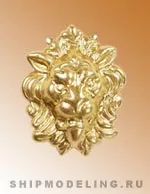 Декоративный элемент, латунь, 13 мм, 2 шт