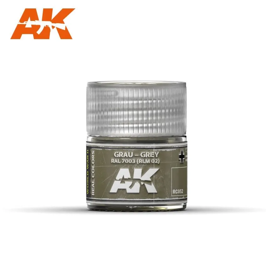 Краска AK Interactive, акриловая Grau-Grey RAL 7003 (RLM 02) (серый), 10 мл