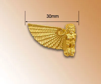 Декоративный элемент, сирена с крылом, 30 мм, металл