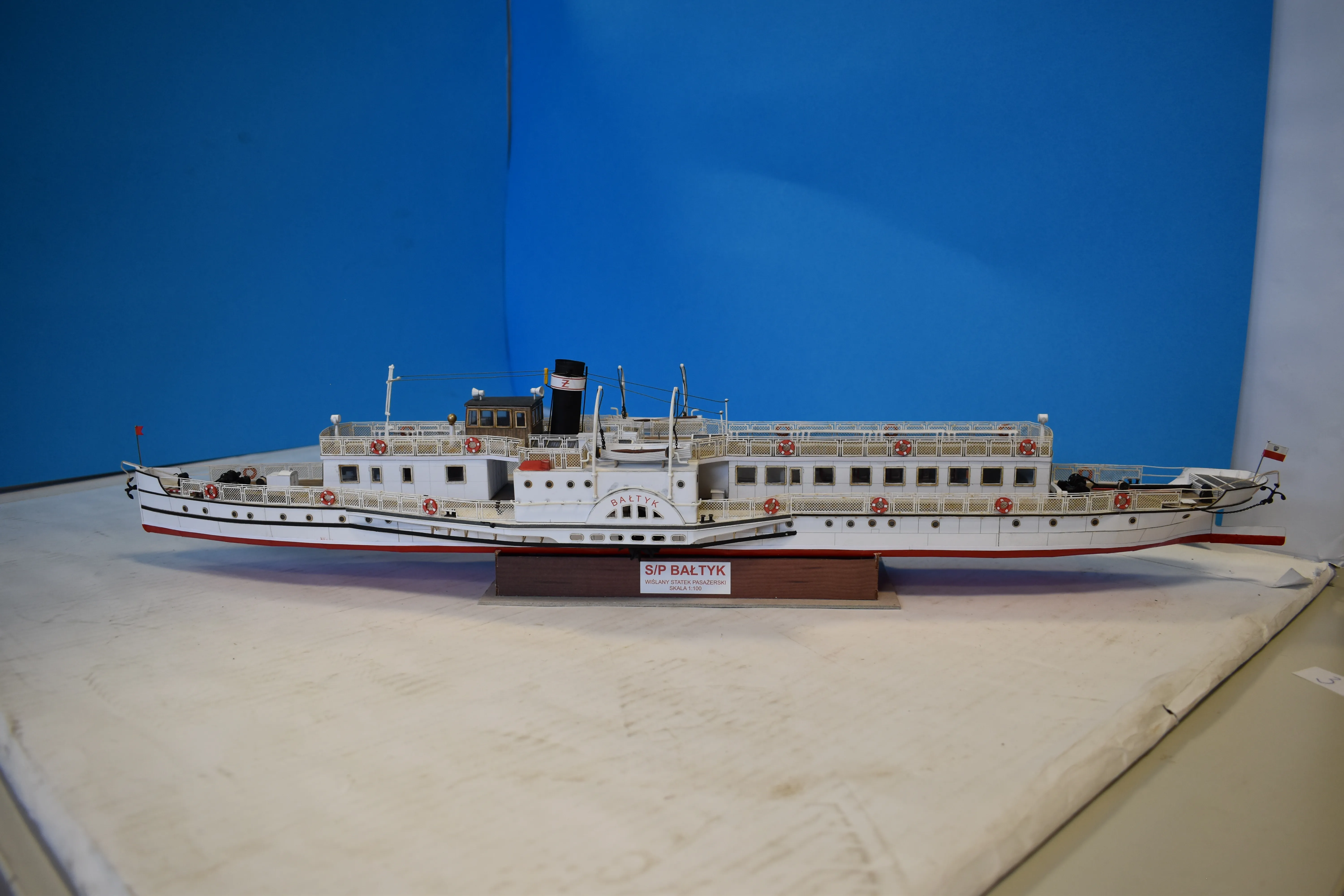 Модель корабля речное пассажирское судно по р.Висла "Bałtyk" - Верфь на Столе