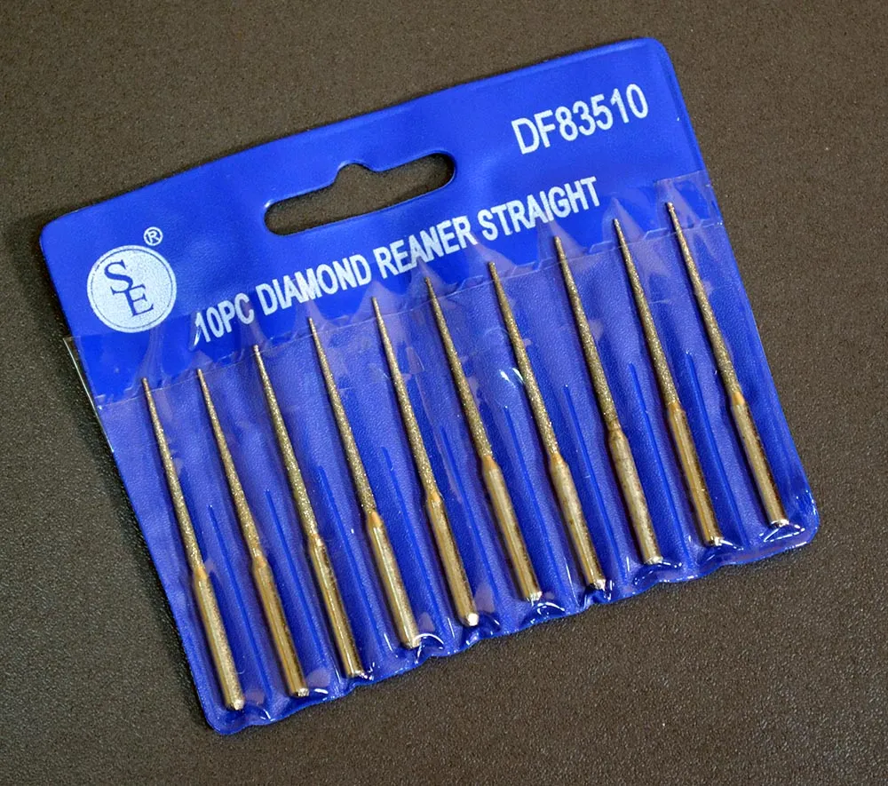Набор из 10 игольчатых алмазных боров, 50 мм