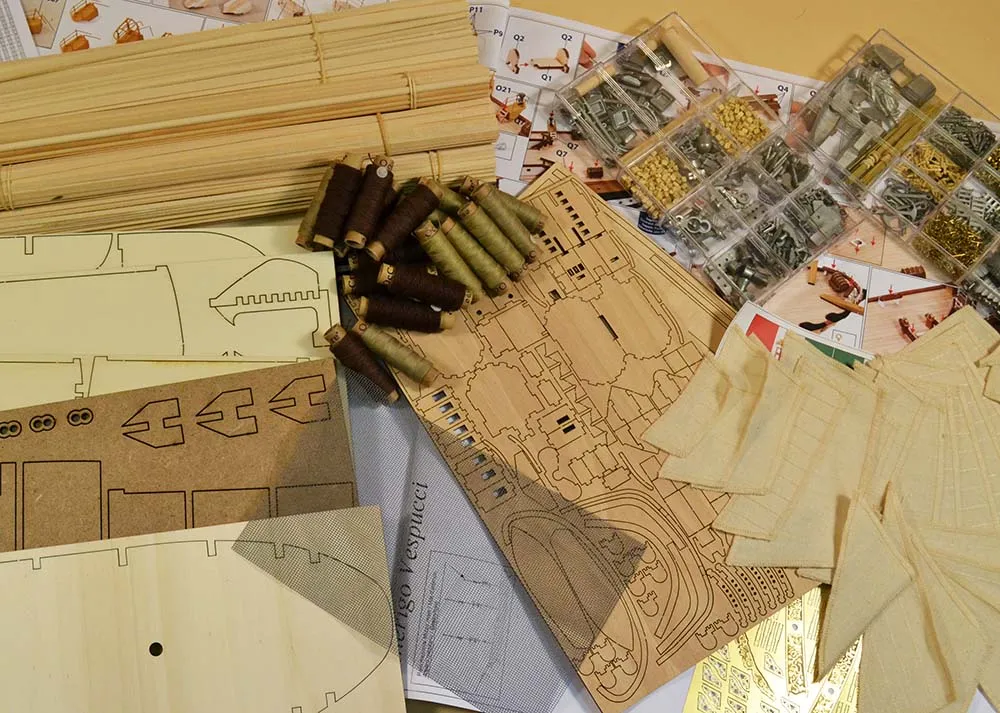 Amerigo Vespucci + (Полный набор инструментов, клея и краски)