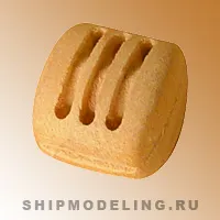 Блок профессиональный, трёхшкивный, груша, 4 мм, 10 шт