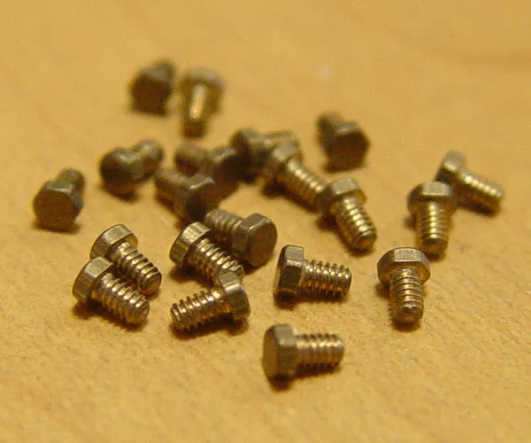 Болт, латунь, М1,4x4, 10шт