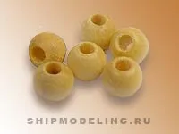 Бейфут, деревянный ролик, 2 мм, 20 шт