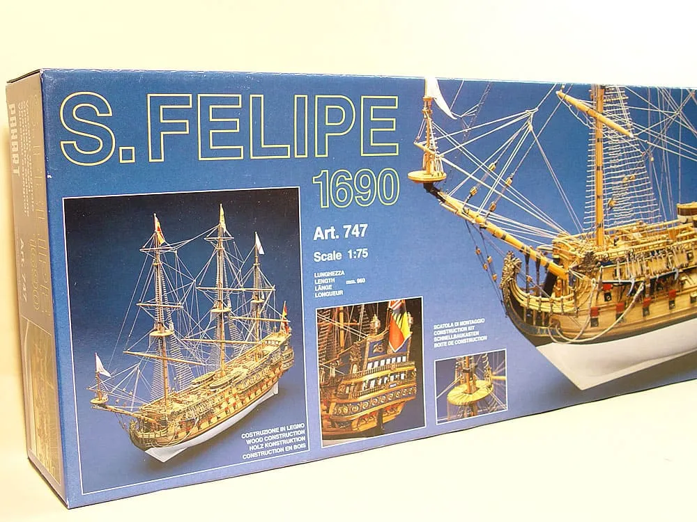 Модель корабля своими руками San Felipe