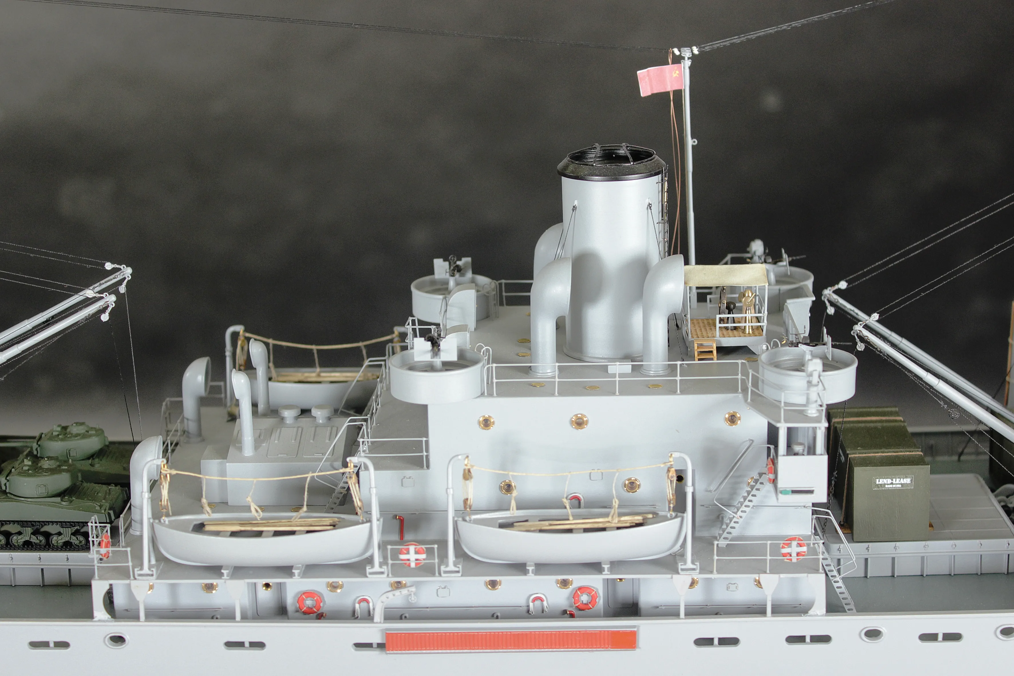 Модель корабля    Транспорт типа "Либерти"  - "Александр Баранов" 1943 г. - Верфь на Столе