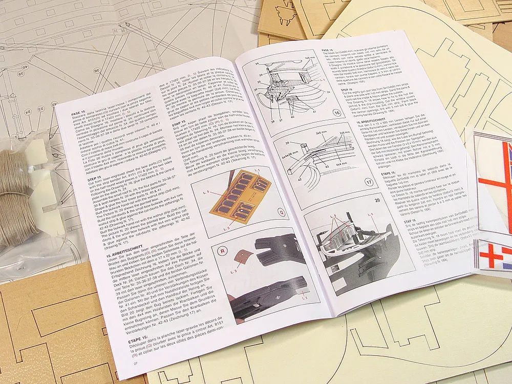 104-пушечный линкор Нельсона HMS Victory +(Полный набор инструментов, клея и краски)