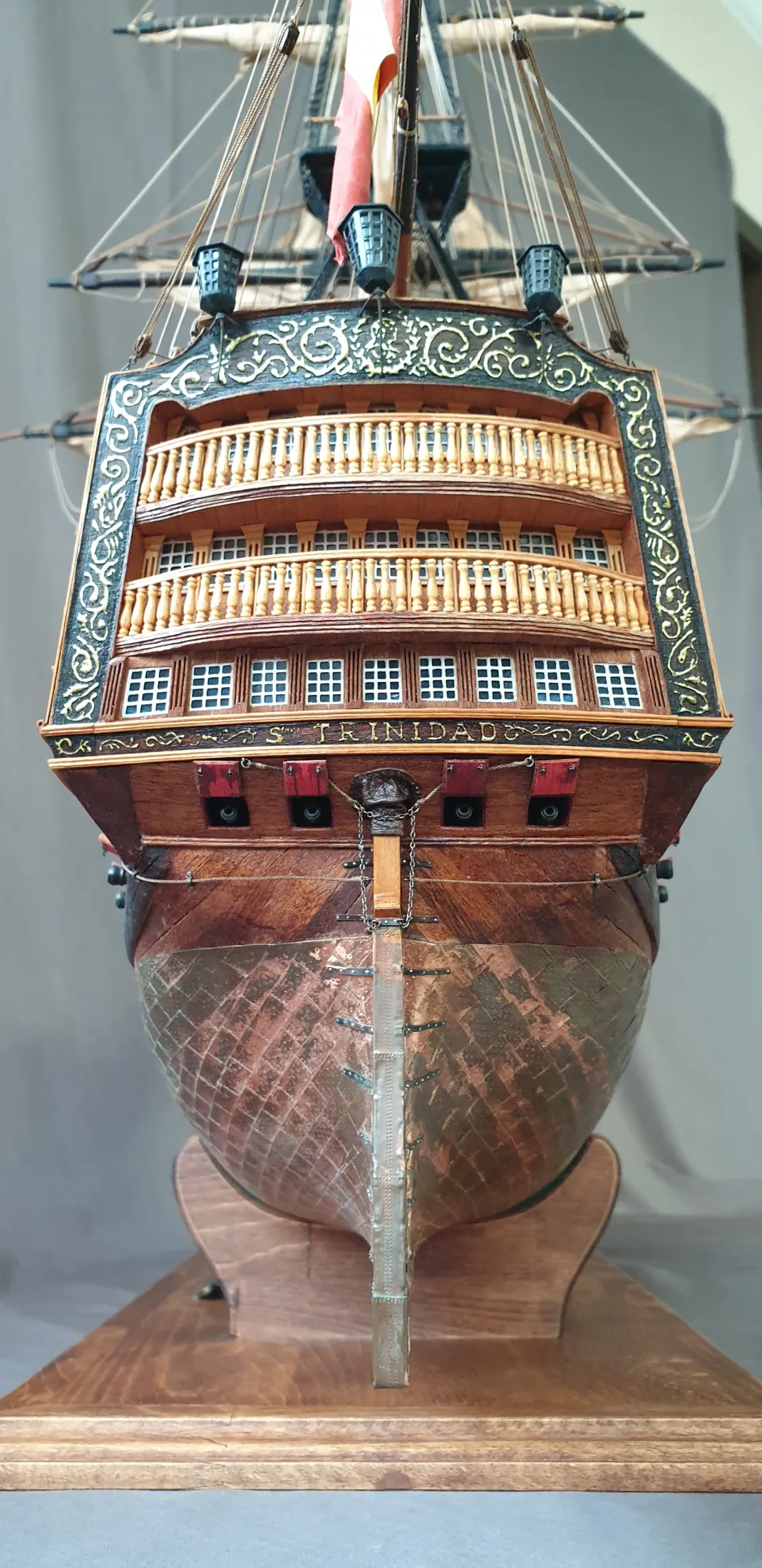 Модель корабля Santisima Trinidad (Испания), 1975 г. - Верфь на Столе