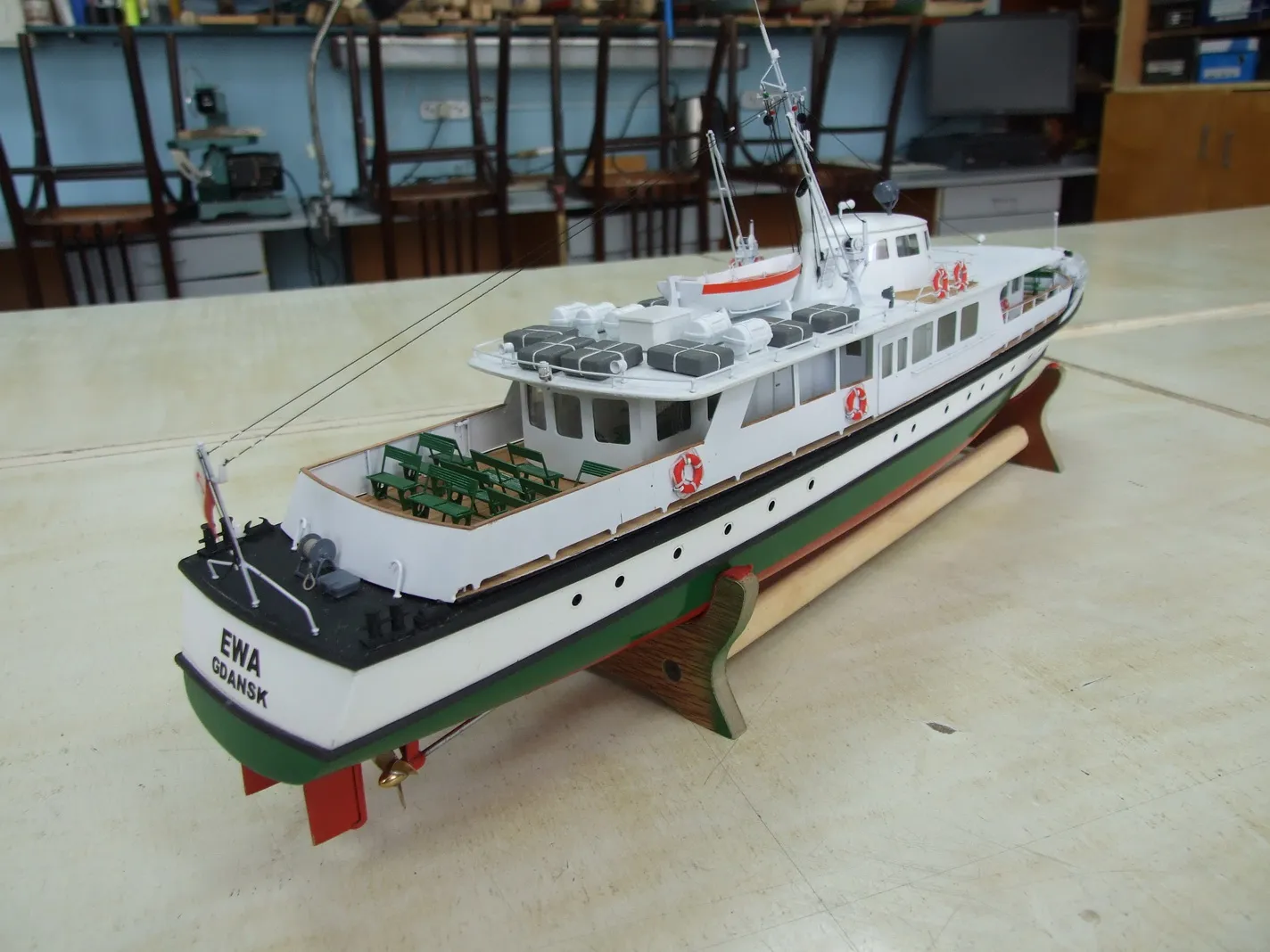 Модель корабля Морской пассажирский катер “EWA” - Верфь на Столе