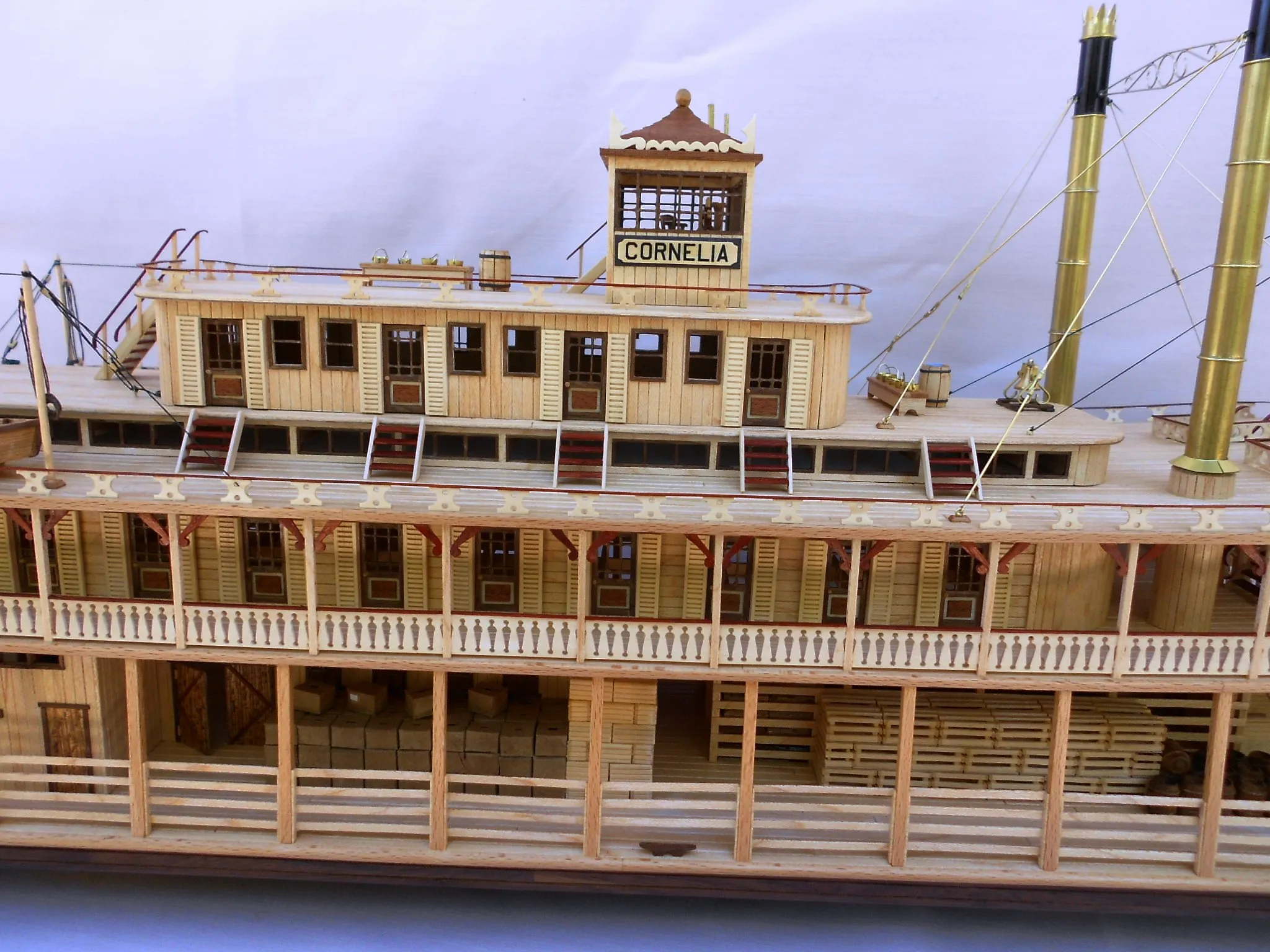 Модель корабля Речной пароход "Cornelia" - Верфь на Столе