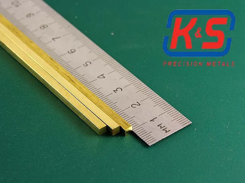 Пруток квадратный, латунь 3,2 мм, 1 шт