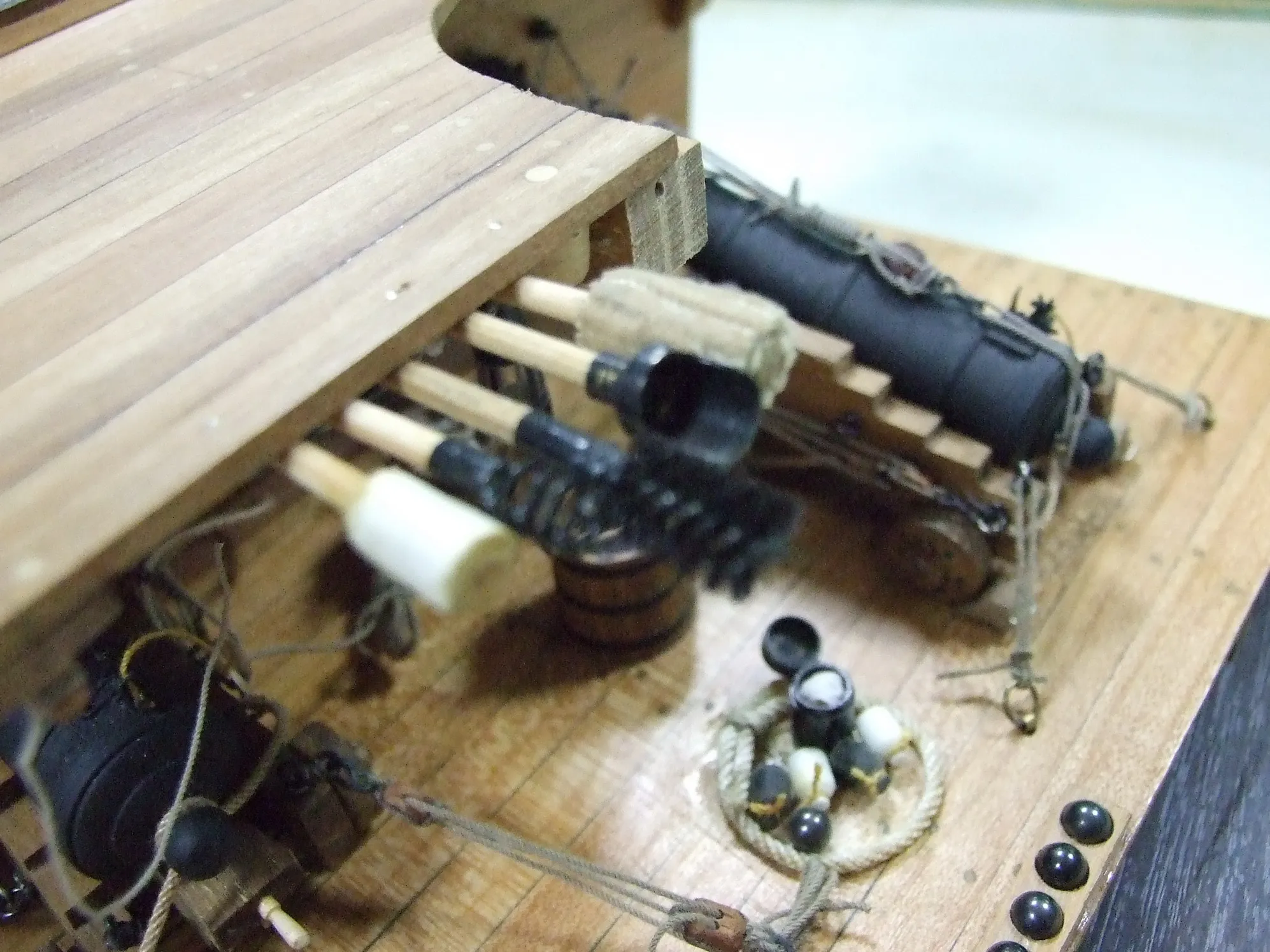 Модель корабля Фрагмент батарейной палубы  фрегата «Пандора» - Верфь на Столе