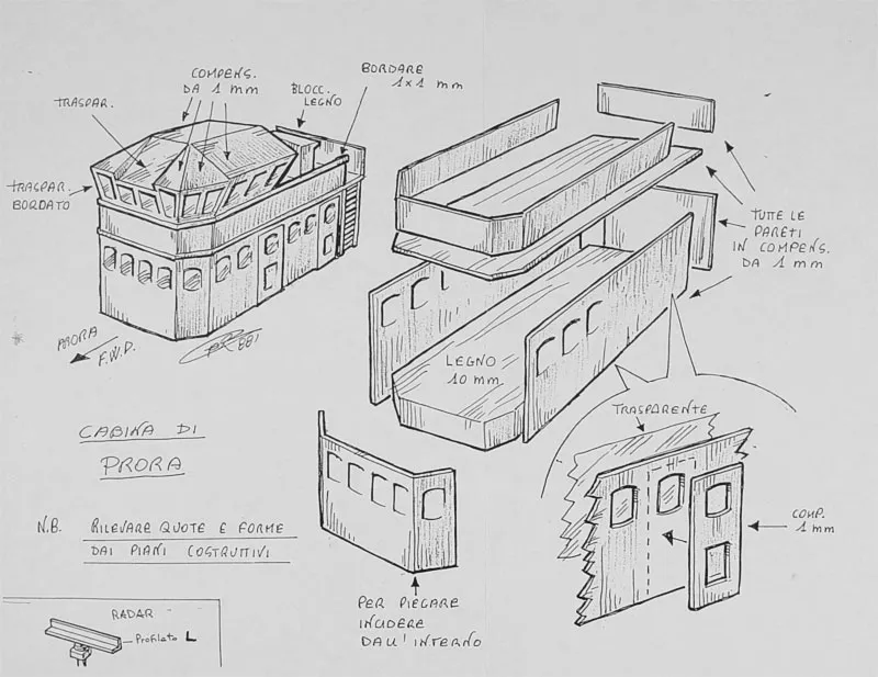 Чертеж корабля AMERIGO VESPUCCI
