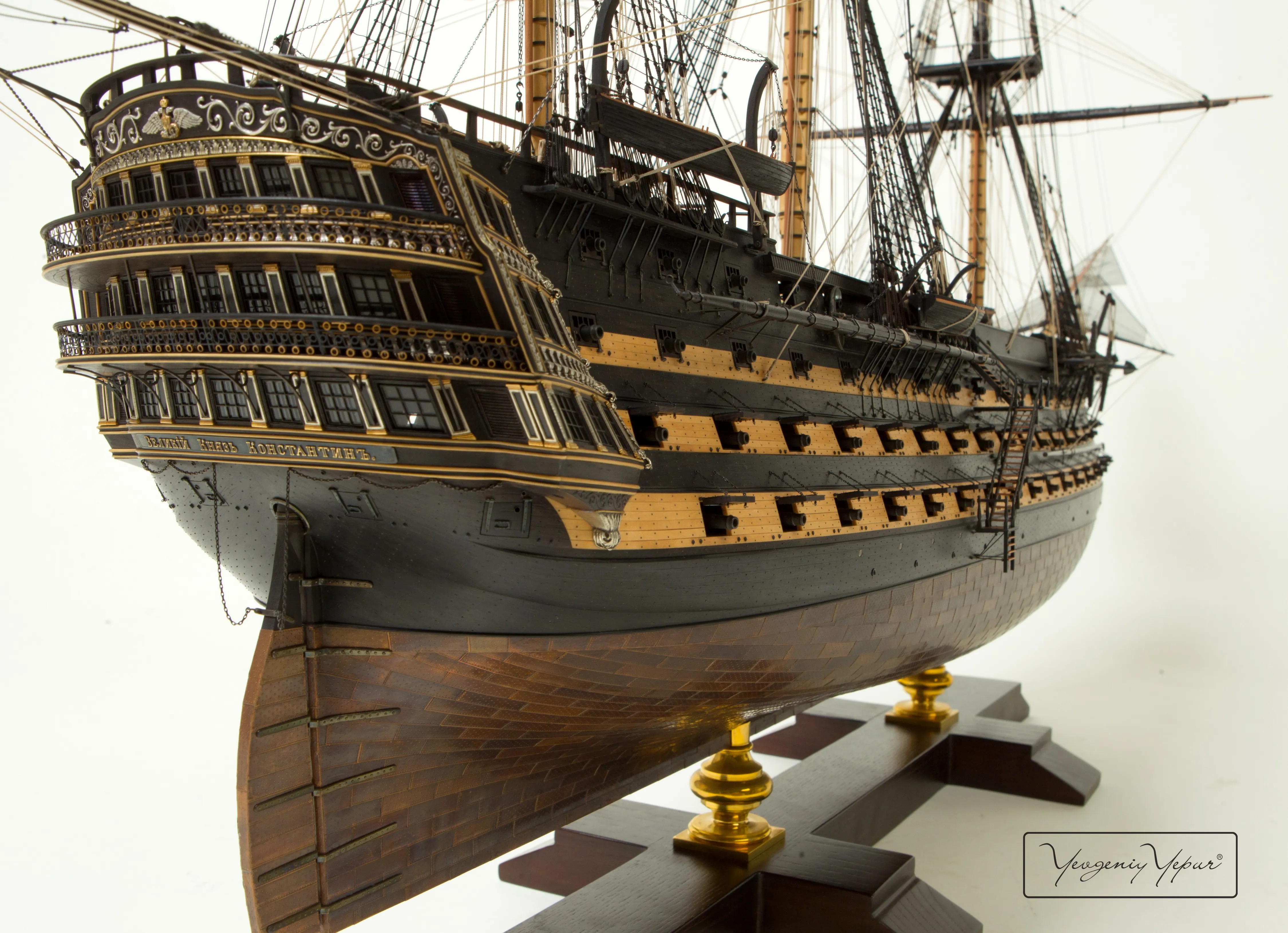 Модель корабля 120-ти пушечный корабль"Великий Князь Константин" - Верфь на Столе
