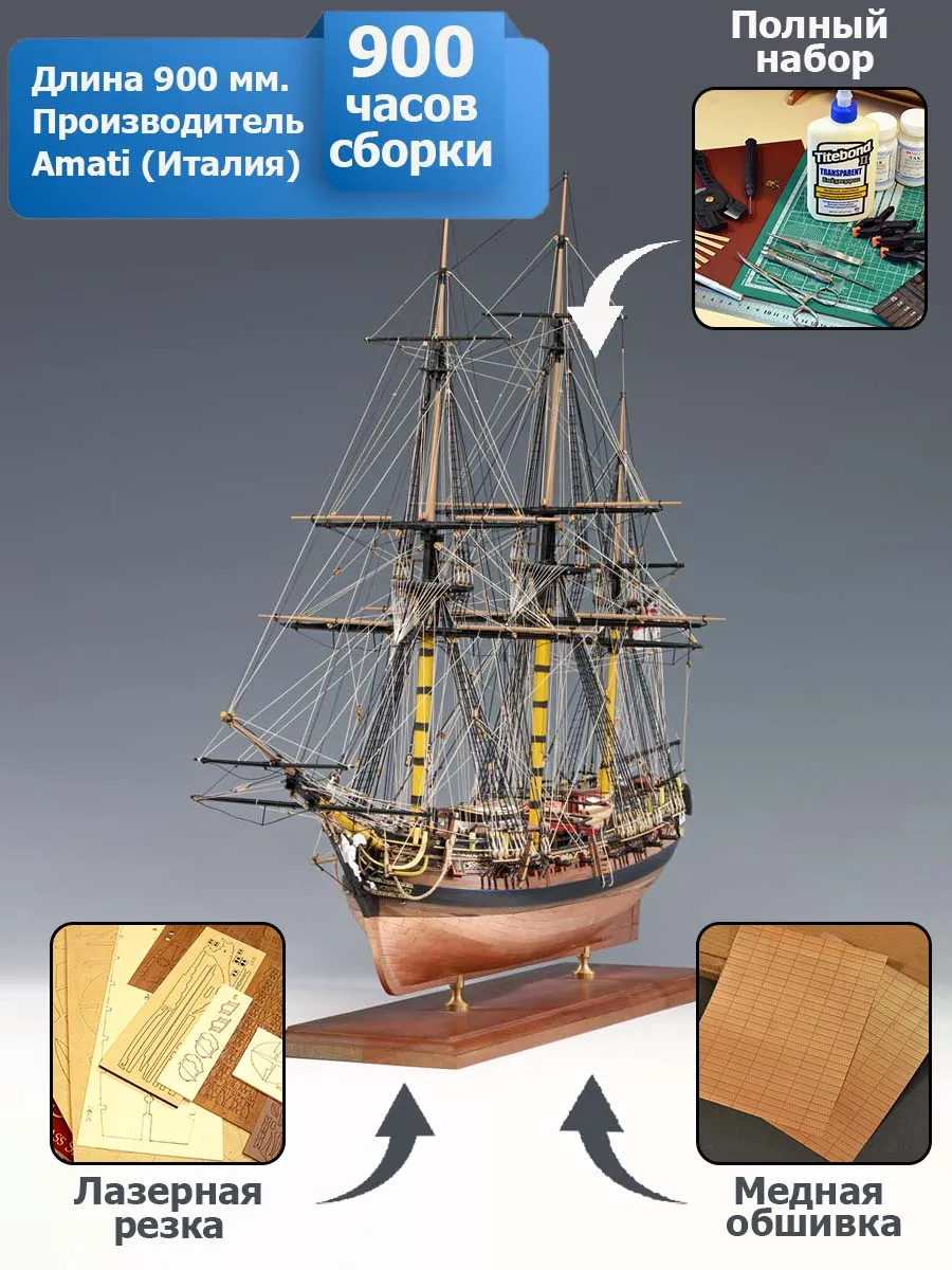 HMS PEGASUS + (Полный набор инструментов, клея и краски)