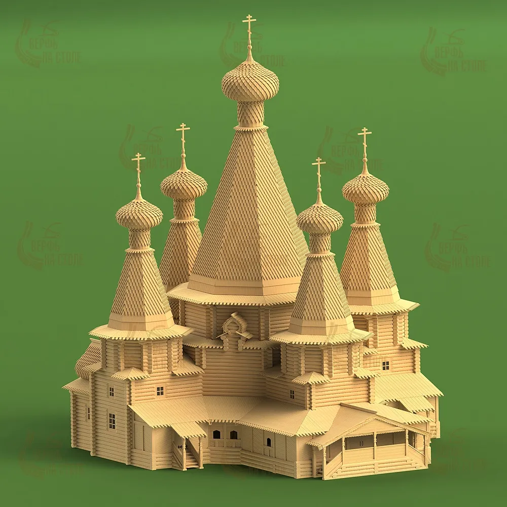 Троицкая церковь, 8980 деталей Троицкая церковь, 8980 деталей