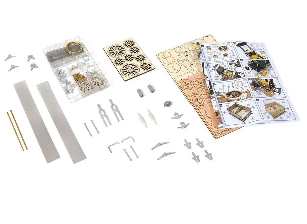 Модель паровоза Ракета (ROCKET) + (Полный набор инструментов, клея и краски) Модель паровоза Ракета (ROCKET) + (Полный набор инструментов, клея и краски)