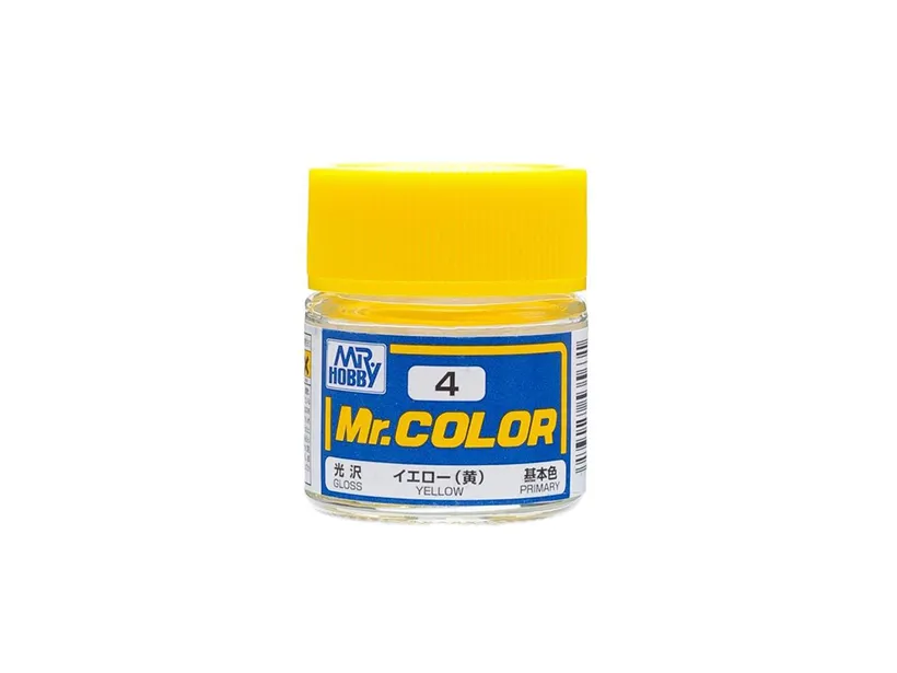Краска Mr Color, желтая, глянцевая, C 4, 10 мл