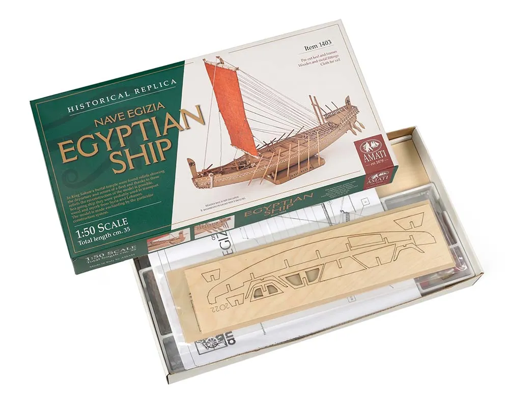 Египетское судно (Egyptian ship) + (Полный набор инструментов, клея и краски)