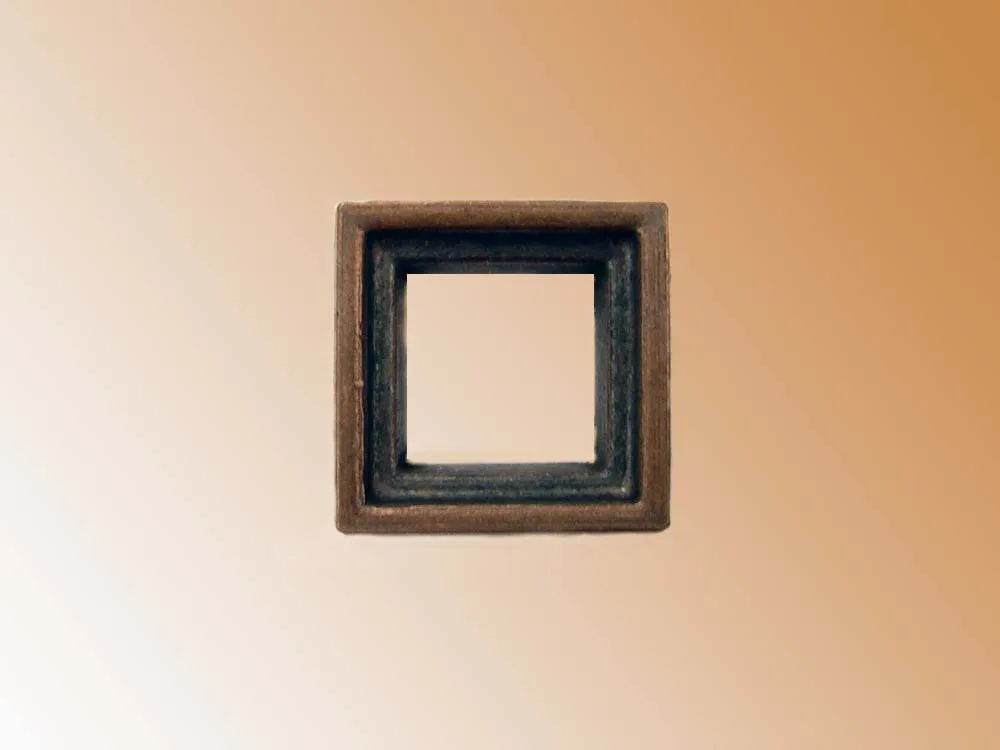 Рамка пушечного порта, под бронзу, 8х8 мм, 4 шт