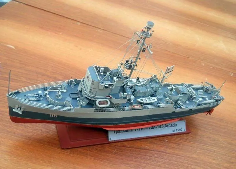 Модель из картона Тральщик Т-116