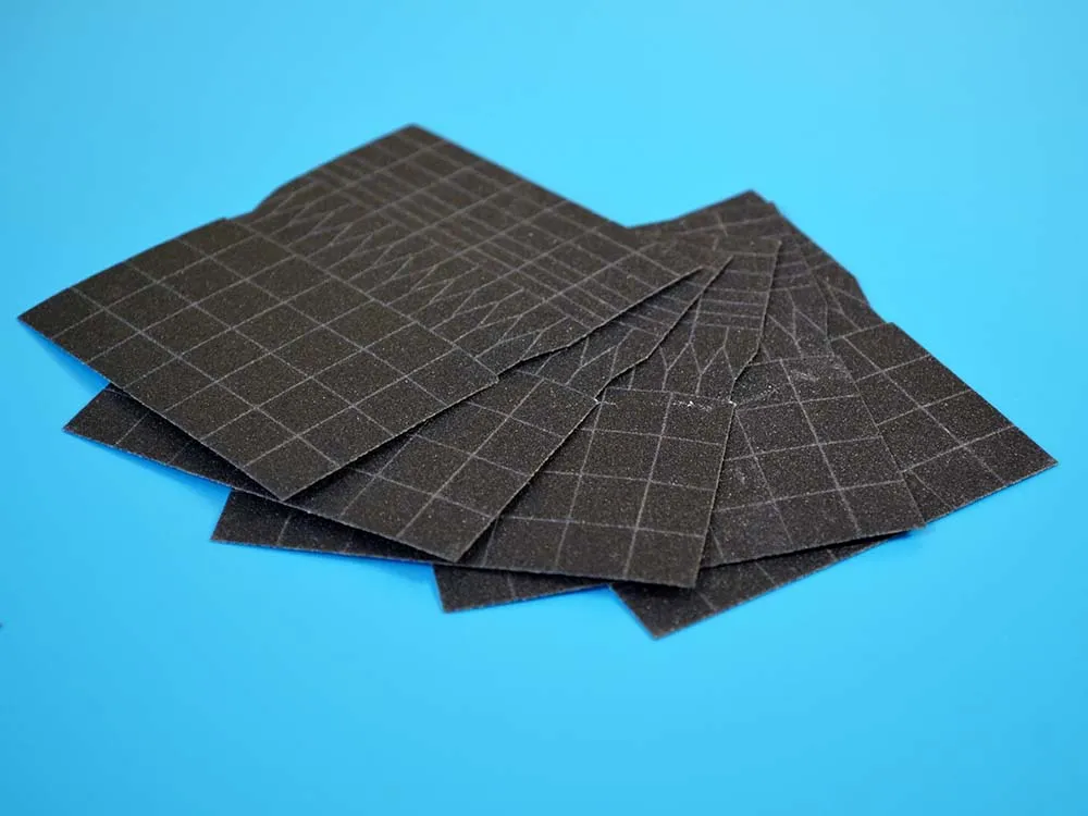 Шлифбумага #1000 (вариант 1) для миниатюрной линейной шлифмашинки (5 шт)