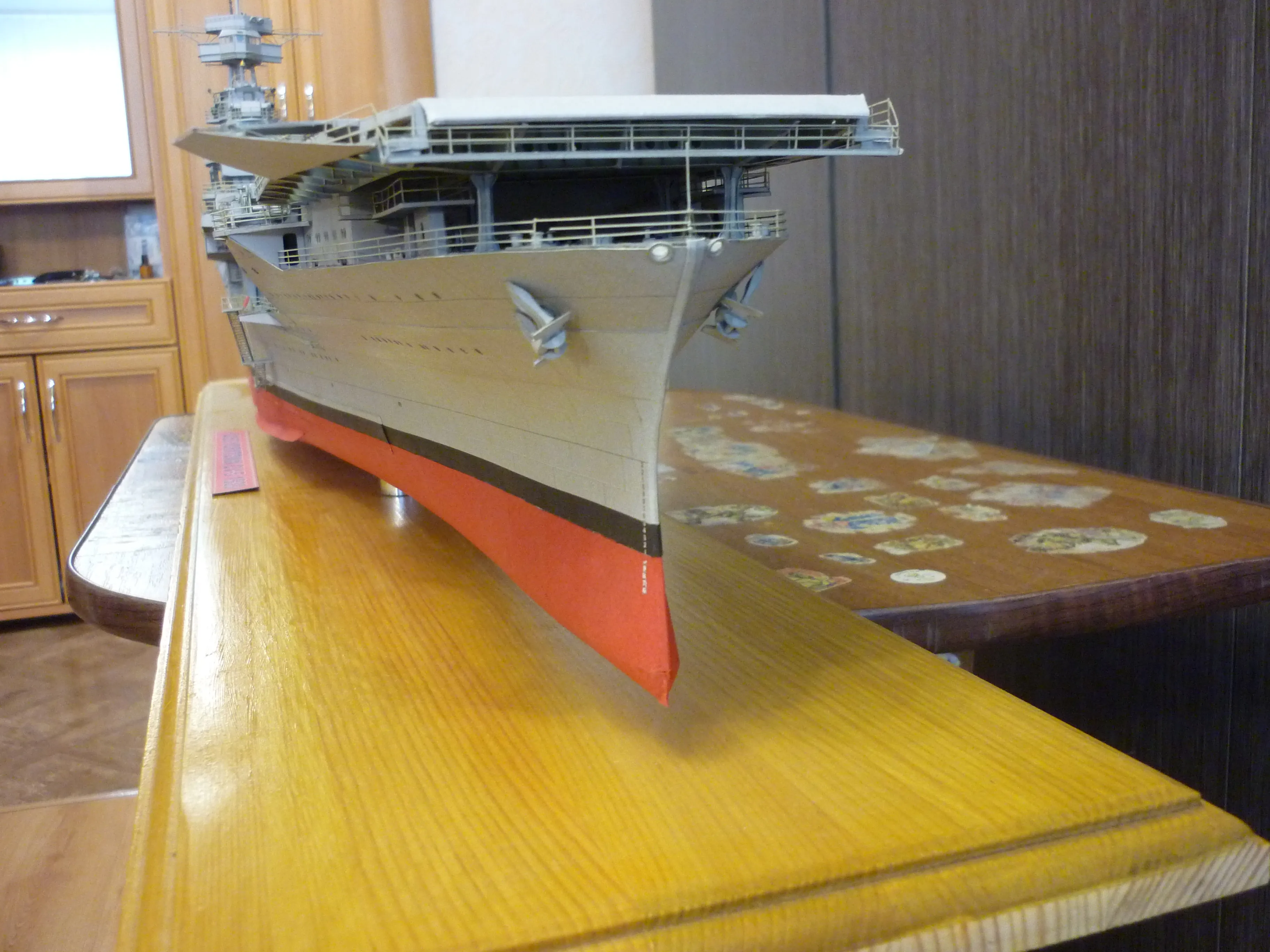 Модель корабля Американский авианосец USS Yorktown (CV-5) - Верфь на Столе