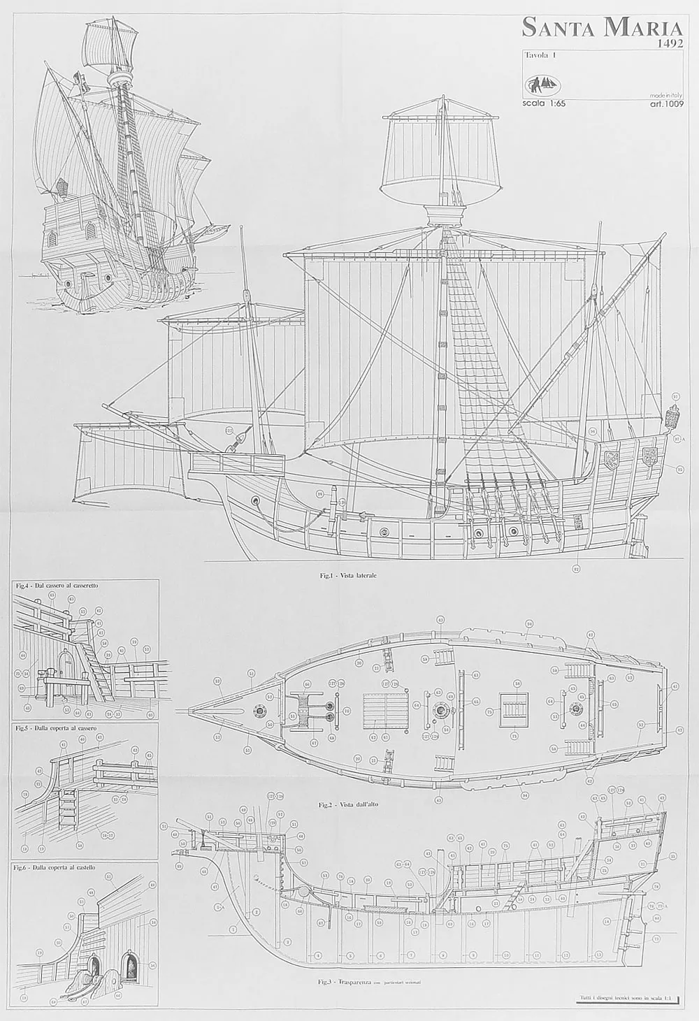 Чертеж корабля Santa Maria (Санта Мария) Чертеж корабля Santa Maria (Санта Мария)