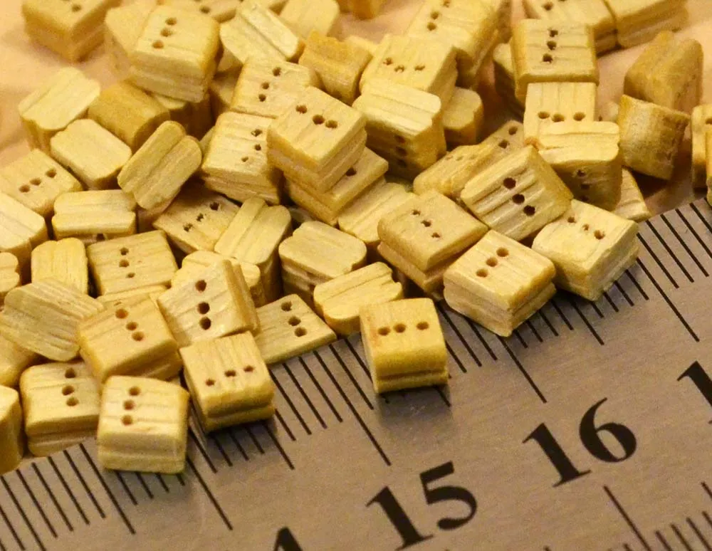 Блок, трехшкивный, самшит, 5 мм, 10  шт