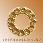 Декоративный элемент, латунь, 2 шт